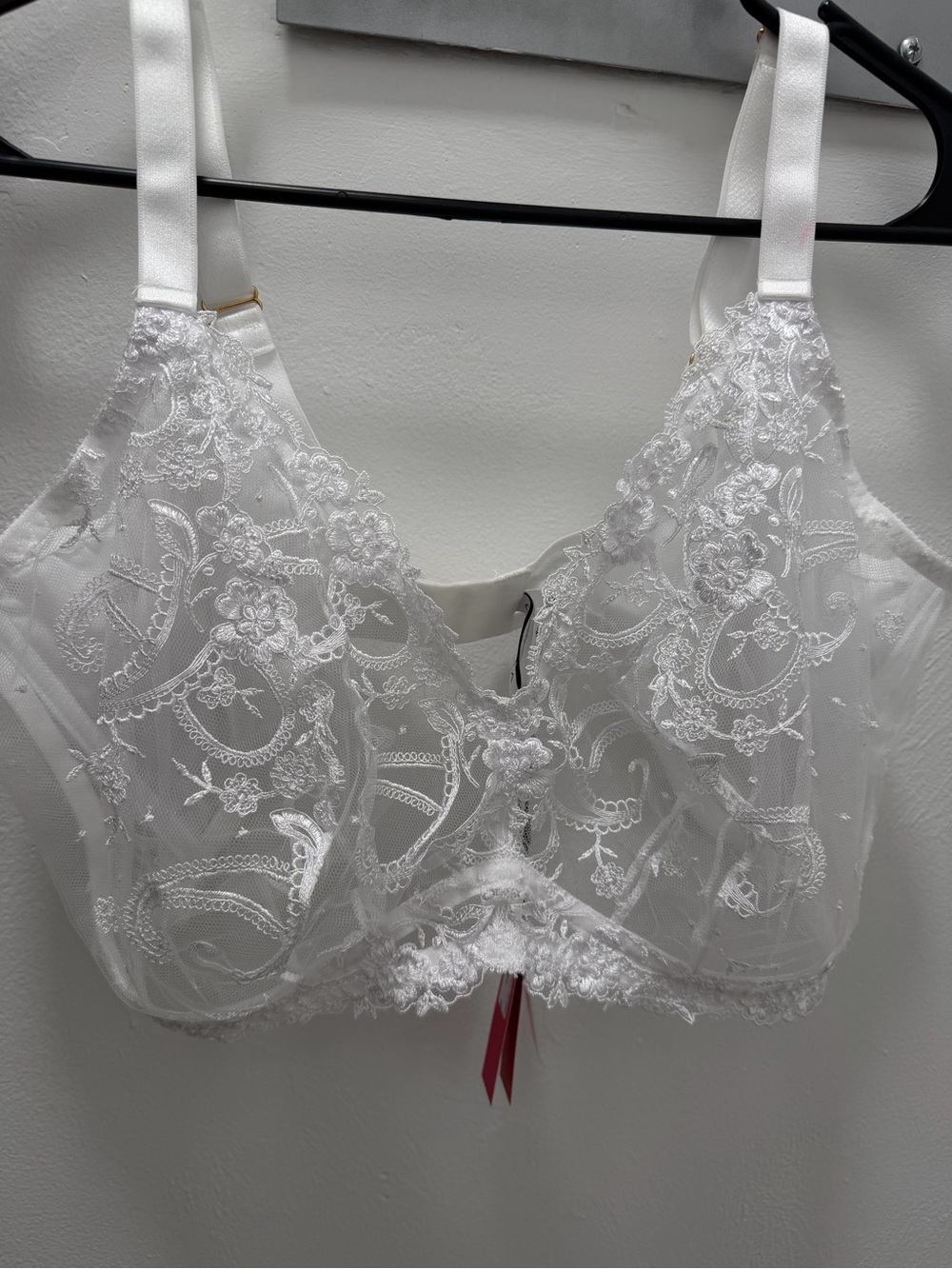 NWT Cosabella Curvy White Lace Soft Bra XL Made in Italy